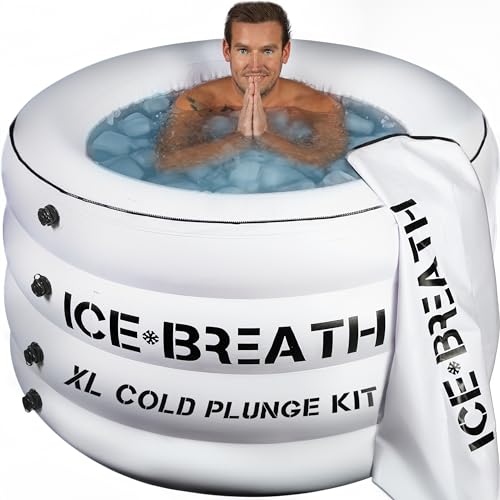ICEBREATH Portable Ice Bath Tub for Athletes with Cover