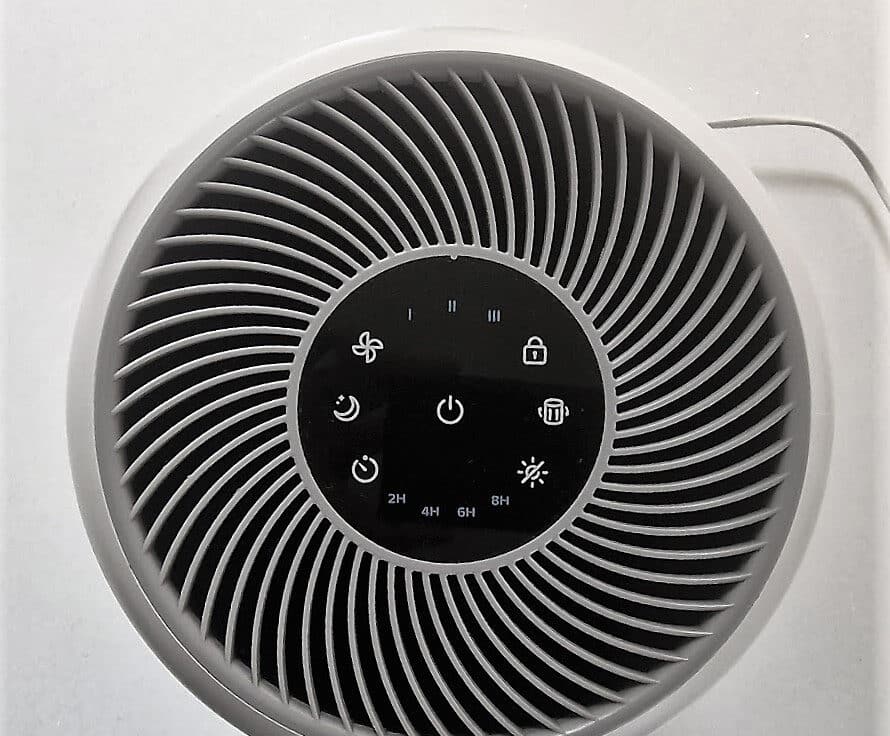 levoit air purifier top control panel