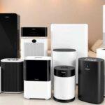 best air purifier brands with various purifier models on display in living room