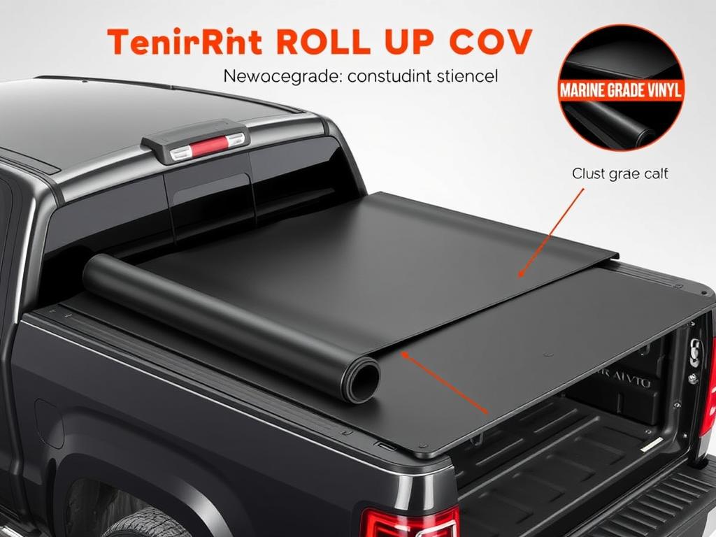 Tyger Auto T1 Soft Roll-up Truck Bed Tonneau Cover
