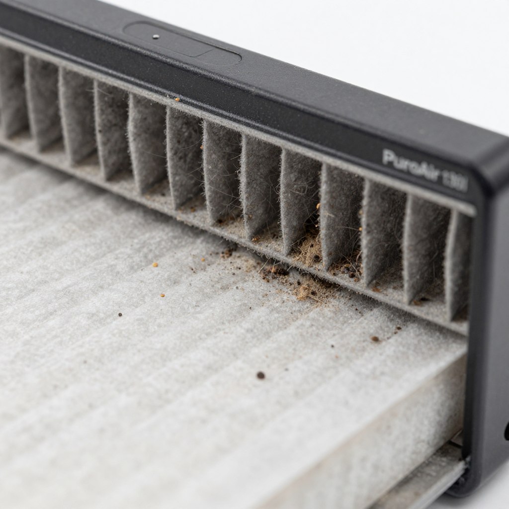 PuroAir 130i pre-filter layer capturing large particles