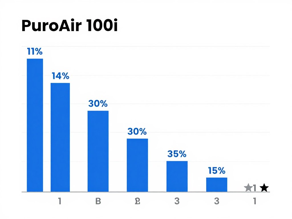 Customer review rating distribution visualization